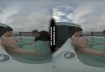 Behind The Scenes Filming Pretty Lika Rooftop Jacuzzi Dildo Masturbating