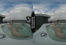 Behind The Scenes Filming Pretty Lika Rooftop Jacuzzi Dildo Masturbating