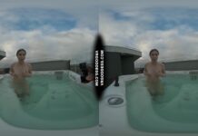 Behind The Scenes Filming Pretty Lika Rooftop Jacuzzi Dildo Masturbating