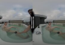 Behind The Scenes Filming Pretty Lika Rooftop Jacuzzi Dildo Masturbating