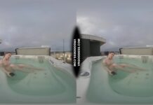 Behind The Scenes Filming Pretty Lika Rooftop Jacuzzi Dildo Masturbating