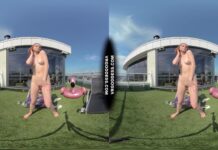 Summertime Naked Teen Sunbathing Babe Margarita Enjoying Herself In Bubbles In Sun