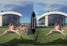 Summertime Naked Teen Sunbathing Babe Margarita Enjoying Herself In Bubbles In Sun