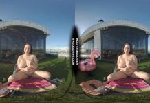 Vanessa Klein Jilling With Some Big Dildos For Deep Penetration Rooftop Bubble Sunbathing