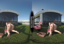 Vanessa Klein Jilling With Some Big Dildos For Deep Penetration Rooftop Bubble Sunbathing