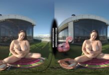 Vanessa Klein Jilling With Some Big Dildos For Deep Penetration Rooftop Bubble Sunbathing