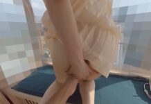 Remote Vibrator Outside Climax with Hazuki Wakamiya