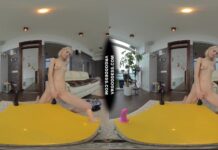 Skinny Blonde Poppy Trying Different Dildos Will It Fit Challenge Loves Big Black Ones Most