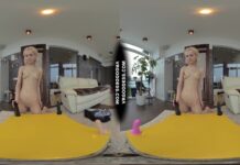 Skinny Blonde Poppy Trying Different Dildos Will It Fit Challenge Loves Big Black Ones Most