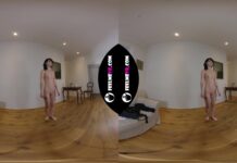 Voodoo Thin Shopgirl Pretty Teenager Casting VR180 Backstage