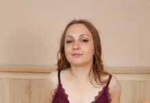 Nika Strips Down Her Laced Lingerie To Tickle Her Pussy Until She Cums