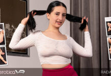 Busty Thick Brunette Rada Brewer Plays With Extra Long Dildo