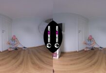 VR180 Nude Photo Session Backstage With Teenager Model Sofia