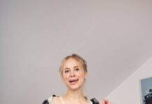 Nikki Hill Looks Like A Slutty Maid In This Solo Spectacle