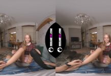 VR180 Young Blonde Luise With Pink Underwater POV Man Fingering Her