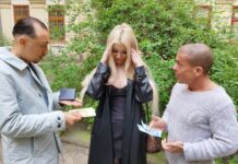 Busty Blonde Discovers Squirting In First Threesome