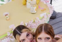 Hottest Blowjob with Myra Moans, and Demi Hawks