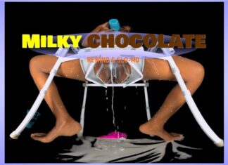 Milky Chocolate – Ebony Drenched in White Toilet POV [Passthrough]