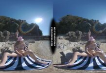 Josie Dildo Masturbating On Public Nude Beach Matty In Background