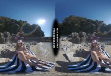 Josie Dildo Masturbating On Public Nude Beach Matty In Background