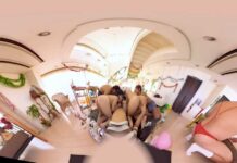 Kanae Ruka & Nanase Hazuki – Comedy 360° VR: Calling A Comedian To Get Him Excited