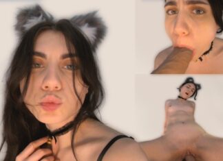 Cat Cosplay Teen Fucks Huge Dick Dildo Katrina Dragonfly