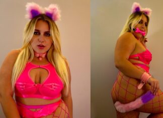 Cosplay BBW Plays With Anal Cat Tail And Huge Toy Ivanna