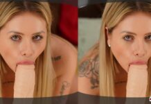 Georgia selffisting with huge Dildo