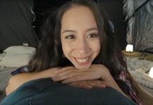 Amazing Sex in a Tent with the Beautiful Paula