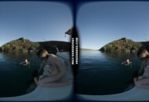 Triple Girls Nude Painting Art On A Yacht And Swimming In The Sea While On Vacation In Italy