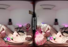 Alise And Alice On The Couch Both Masturbating Then Double Dildo Deep Penetration Lesbian Sex