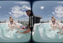 Behind The Scenes With Babyhunterz Taking A Nude Swimming Dip In Rooftop Jacuzzi