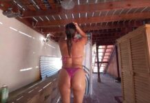 Outdoor Shower Tease