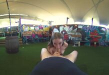 Big Boob Festival Girl Blows Me Backstage