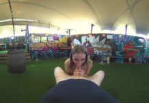 Big Boob Festival Girl Blows Me Backstage