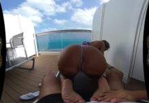 Footjob on the cruise ship