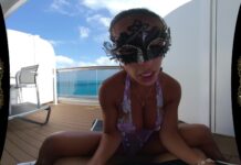 Footjob on the cruise ship