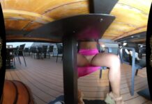 NO panties on our dinner date