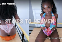 Stripped and waiting at the top of the stairs – ended with deep blowjob and hard sex