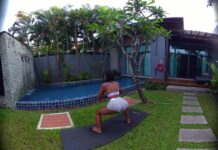 Thai Girl Hot and Sweaty Oil Workout