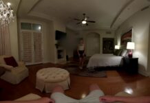 Babysitter Play with Wife Watching