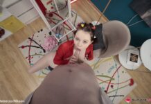 Adorable Rebecca Nikson Gets Cum On Her Juicy Titties