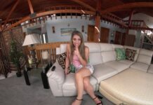 Blonde Beauty Angelica Amore Gives JOI