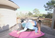 Blonde MILF Angelica Amore Enjoys Nude Yoga Outdoors