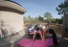 Brunette Beauty Riley Reigns Nude Yoga and Masturbation