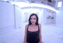 Laynee James Lookalike Strips for You in the White Studio