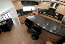 Lingerie Fantasy in the Kitchen