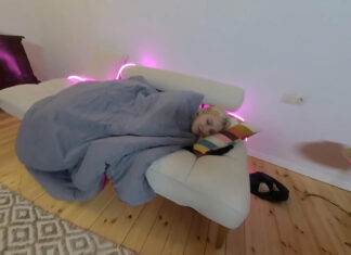 Sweet Blonde Girl With Hairy Breast