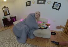 Sweet Blonde Girl With Hairy Breast