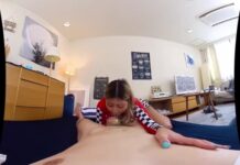 A Slutty College Girl Fucked. Tanned Babe Who Loves Warm Cum Inside Her 2/2